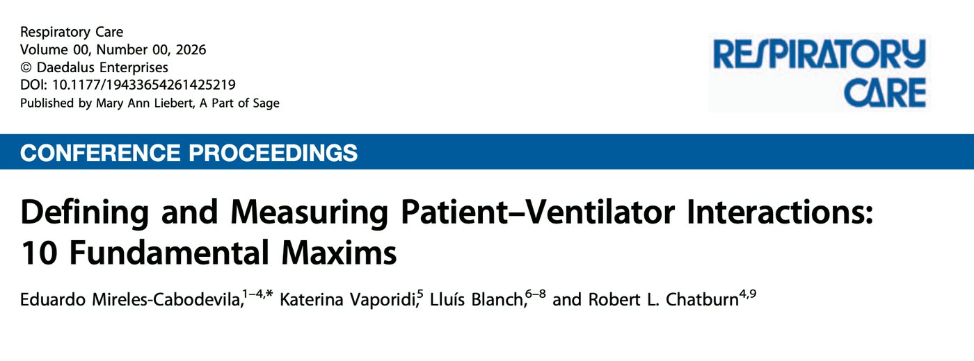 Respiratory Care conference proceedings on patient–ventilator interactions